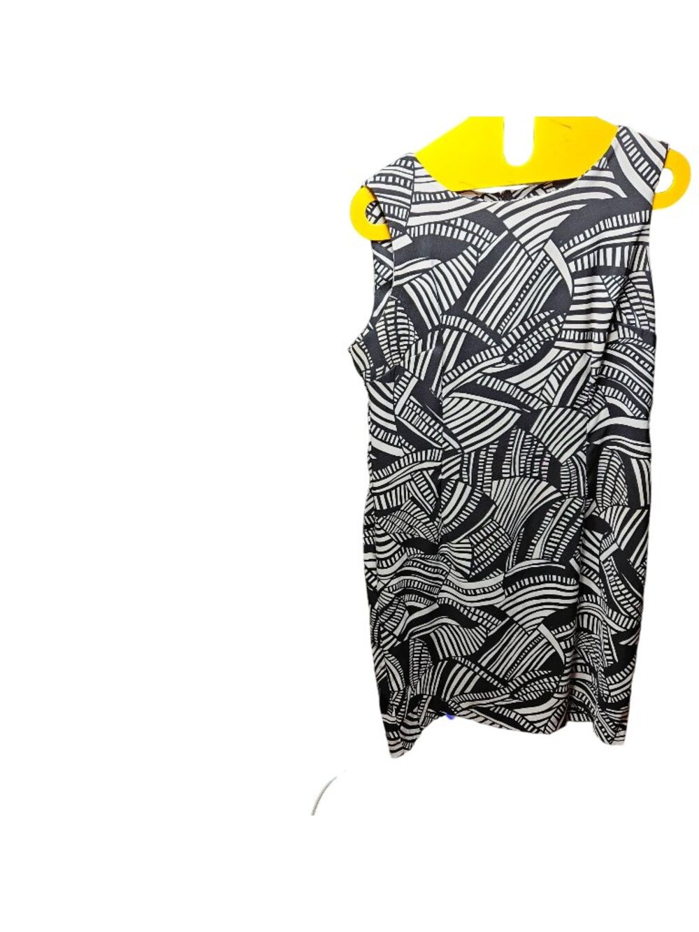 Scarlett Geometric Black & White Pattern Sleeveless Dress Size 14